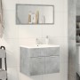 Armario para lavabo contrachapada gris hormigón 60x38,5x46 cm de , Muebles de baño - Ref: Foro24-856208, Precio: 43,98 €, Des...