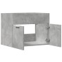 Armario para lavabo contrachapada gris hormigón 60x38,5x46 cm de , Muebles de baño - Ref: Foro24-856208, Precio: 43,98 €, Des...