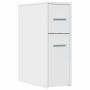 Narrow bathroom cabinet with wheels, engineered wood, white by , Lockers and storage cabinets - Ref: Foro24-855277, Price: 76...