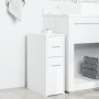 Narrow bathroom cabinet with wheels, engineered wood, white by , Lockers and storage cabinets - Ref: Foro24-855277, Price: 76...