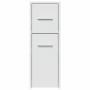 Narrow bathroom cabinet with wheels, engineered wood, white by , Lockers and storage cabinets - Ref: Foro24-855277, Price: 76...