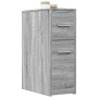 Narrow bathroom cabinet with Sonoma gray wood wheels by , Lockers and storage cabinets - Ref: Foro24-855282, Price: 73,93 €, ...