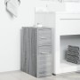 Narrow bathroom cabinet with Sonoma gray wood wheels by , Lockers and storage cabinets - Ref: Foro24-855282, Price: 73,93 €, ...