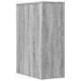 Narrow bathroom cabinet with Sonoma gray wood wheels by , Lockers and storage cabinets - Ref: Foro24-855282, Price: 73,93 €, ...