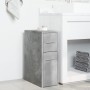 Narrow bathroom cabinet with wheels, gray wood concrete by , Lockers and storage cabinets - Ref: Foro24-855280, Price: 71,87 ...