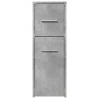 Narrow bathroom cabinet with wheels, gray wood concrete by , Lockers and storage cabinets - Ref: Foro24-855280, Price: 71,87 ...