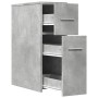 Narrow bathroom cabinet with wheels, gray wood concrete by , Lockers and storage cabinets - Ref: Foro24-855280, Price: 71,87 ...