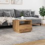 Handcrafted oak coffee table with LED lights 50x49x40 cm by , Coffee table - Ref: Foro24-857709, Price: 77,66 €, Discount: %