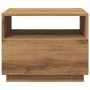 Handcrafted oak coffee table with LED lights 50x49x40 cm by , Coffee table - Ref: Foro24-857709, Price: 77,66 €, Discount: %