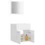 Bathroom furniture set, 2 pieces, plywood, glossy white. by , Bathroom furniture - Ref: Foro24-804779, Price: 46,28 €, Discou...