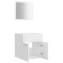 Bathroom furniture set, 2 pieces, plywood, glossy white. by , Bathroom furniture - Ref: Foro24-804779, Price: 46,28 €, Discou...