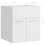 Bathroom furniture set, 2 pieces, plywood, glossy white. by , Bathroom furniture - Ref: Foro24-804779, Price: 46,28 €, Discou...