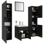 Conjunto de muebles de baño aglomerado negro de , Muebles de baño - Ref: Foro24-3071487, Precio: 280,61 €, Descuento: %