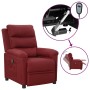 Electric reclining armchair in burgundy fabric by , Armchairs - Ref: Foro24-3098966, Price: 246,31 €, Discount: %