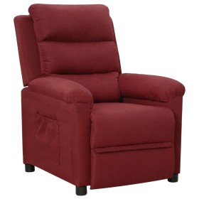 Sillón reclinable de tela rojo tinto de , Sillones - Ref: Foro24-342342, Precio: 184,99 €, Descuento: %