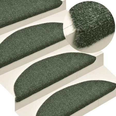 Self-adhesive stair tread mat 5 units 65x21x4 cm green by , Stair mats - Ref: Foro24-149720, Price: 21,03 €, Discount: %