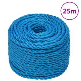 Blue polypropylene work rope 16 mm 25 m by , Ropes and metal cords - Ref: Foro24-152986, Price: 21,99 €, Discount: %