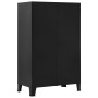 Armario oficina indutrial puertas malla acero negro 75x40x120cm de , Armarios archivadores - Ref: Foro24-145355, Precio: 290,...