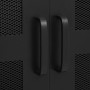 Armario oficina indutrial puertas malla acero negro 75x40x120cm de , Armarios archivadores - Ref: Foro24-145355, Precio: 290,...