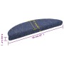 Self-adhesive stair treads 5 units blue 56x17x3 cm by , Stair mats - Ref: Foro24-149684, Price: 18,55 €, Discount: %