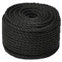 Black polypropylene work rope 24 mm 25 m by , Ropes and metal cords - Ref: Foro24-153032, Price: 43,12 €, Discount: %