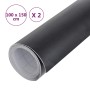 Folien für Autos 2 Stück in mattem Schwarz 100x150 cm von , Fahrzeug-Vinyls - Ref: Foro24-210701, Preis: 24,08 €, Rabatt: %