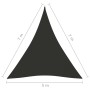 Triangular sail awning Oxford fabric anthracite gray 5x7x7 m by vidaXL, Umbrellas - Ref: Foro24-135127, Price: 59,67 €, Disco...