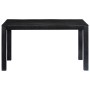 Mesa de comedor de madera maciza de mango negra 140x80x76 cm de , Mesas de cocina y de comedor - Ref: Foro24-247990, Precio: ...