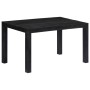 Mesa de comedor de madera maciza de mango negra 140x80x76 cm de , Mesas de cocina y de comedor - Ref: Foro24-247990, Precio: ...