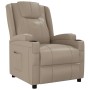 Sillón reclinable de cuero sintético color capuchino de , Sillones - Ref: Foro24-348419, Precio: 229,21 €, Descuento: %