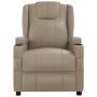 Sillón reclinable de cuero sintético color capuchino de , Sillones - Ref: Foro24-348419, Precio: 229,21 €, Descuento: %