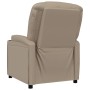 Sillón reclinable de cuero sintético color capuchino de , Sillones - Ref: Foro24-348419, Precio: 229,21 €, Descuento: %