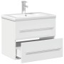 Mueble de baño con lavabo integrado blanco brillo de , Tocadores de baño - Ref: Foro24-3278770, Precio: 238,06 €, Descuento: %