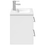 Mueble de baño con lavabo integrado blanco brillo de , Tocadores de baño - Ref: Foro24-3278770, Precio: 238,06 €, Descuento: %