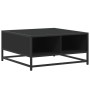 Mesa de centro madera ingeniería y metal negro 60,5x60,5x30 cm de , Mesas de centro - Ref: Foro24-848764, Precio: 55,43 €, De...