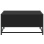 Engineered wood and black metal coffee table 60.5x60.5x30 cm by , Coffee table - Ref: Foro24-848764, Price: 55,50 €, Discount: %