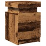 Mesitas de noche con LED 2 uds madera envejecida 35x39x55 cm de , Mesitas de noche - Ref: Foro24-857655, Precio: 107,35 €, De...