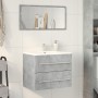 Armario para lavabo aglomerado gris hormigón 60x38,5x48 cm de , Muebles de baño - Ref: Foro24-856224, Precio: 50,20 €, Descue...