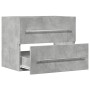 Armario para lavabo aglomerado gris hormigón 60x38,5x48 cm de , Muebles de baño - Ref: Foro24-856224, Precio: 50,20 €, Descue...