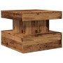 Aged wood coffee table with LED lights 50x50x40 cm by , Coffee table - Ref: Foro24-857712, Price: 58,02 €, Discount: %