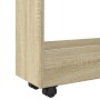 Narrow storage cart 3 levels oak Sonoma wood | Foro24|Onlineshop| Casa, Jardín y Más Foro24.es