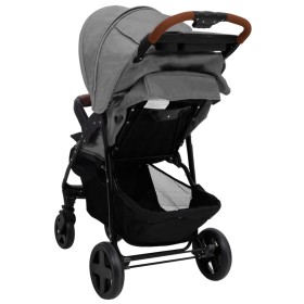 Carrito de bebés 2 en 1 de acero gris claro de , Cochecitos de bebé - Ref: Foro24-10371, Precio: 126,99 €, Descuento: %