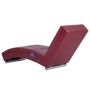 Diván de masaje de cuero sintético color vino tinto de , Sillones de masaje eléctricos - Ref: Foro24-281297, Precio: 250,72 €...