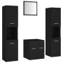 Engineered wood black bathroom furniture set by , Bathroom furniture - Ref: Foro24-3071037, Price: 164,92 €, Discount: %