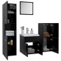 Juego de muebles de baño madera de ingeniería negro de , Muebles de baño - Ref: Foro24-3071082, Precio: 221,60 €, Descuento: %