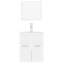 Set of white plywood bathroom furniture by , Bathroom furniture - Ref: Foro24-3071306, Price: 170,49 €, Discount: %