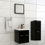 Engineered wood black bathroom furniture set by , Bathroom furniture - Ref: Foro24-3071442, Price: 200,65 €, Discount: %