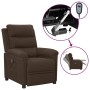 Dark brown electric reclining armchair in fabric. by , Armchairs - Ref: Foro24-3098968, Price: 237,79 €, Discount: %