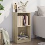 Plywood oak-colored wooden shelf 40x24x75 cm by , Bookcases and shelves - Ref: Foro24-800822, Price: 40,52 €, Discount: %