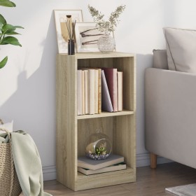 Plywood oak-colored wooden shelf 40x24x75 cm by , Bookcases and shelves - Ref: Foro24-800822, Price: 52,16 €, Discount: %